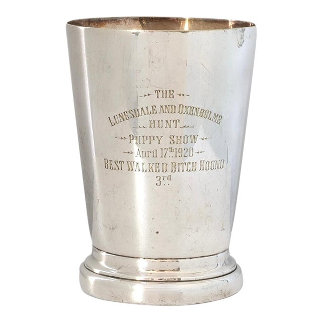 English Hunting Dog Puppy Show Trophy, 1920 For Sale