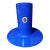 C. 1960 Blue Glass Lattimo Sun Pendant Lamp Shade by Alessandro Pianon for Vistosi For Sale