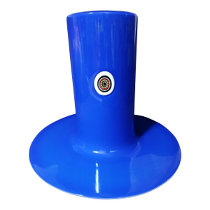 C. 1960 Blue Glass Lattimo Sun Pendant Lamp Shade by Alessandro Pianon for Vistosi