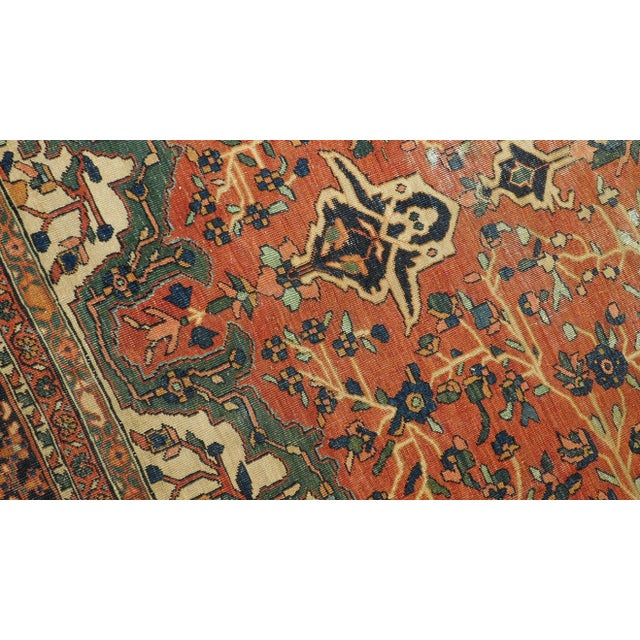 Late 19th Century Antique Sarouk Farahan Rug - 8’8” X 11’6” For Sale - Image 5 of 10
