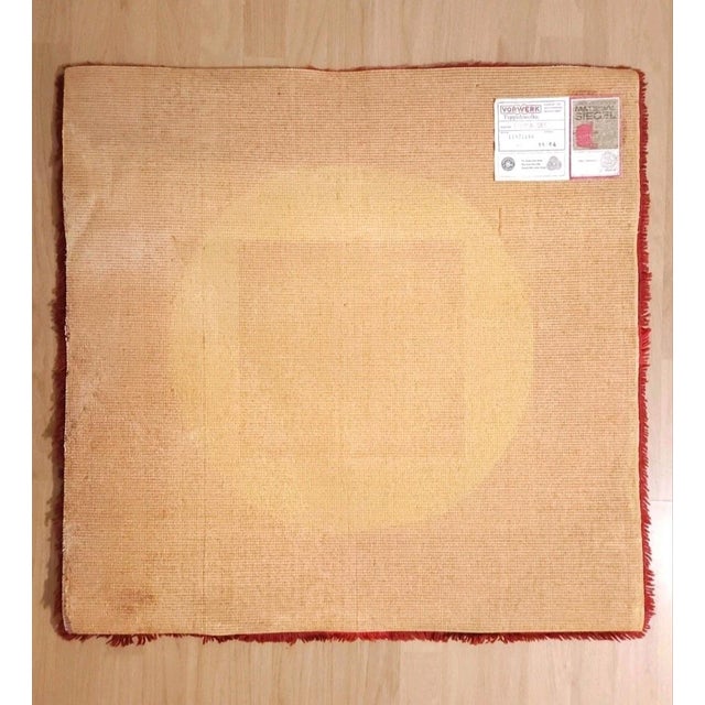 Orange Tapestry attributed to Verner Panton for Vorwerk Rug, 1970s For Sale - Image 8 of 10