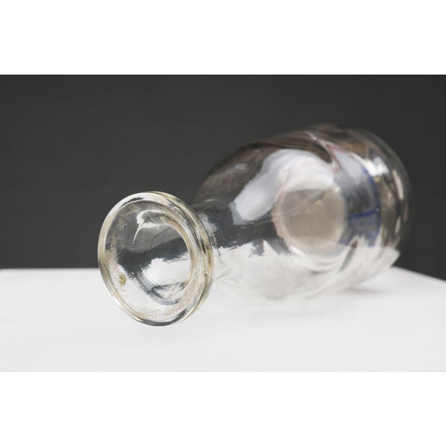 Glass French Absinthe Glass Carafe from La Cressonnée For Sale - Image 7 of 11