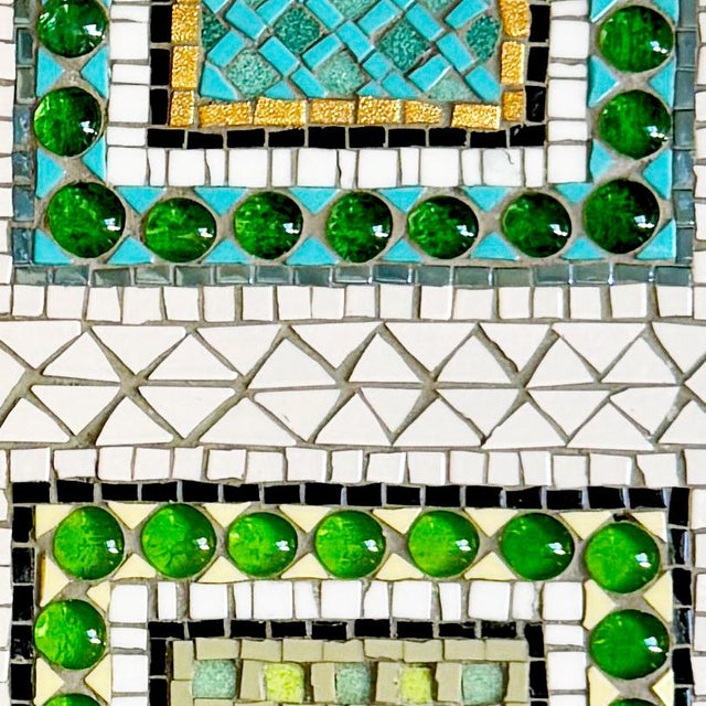 Vintage Geometric Abstract Mosaic Panel by Norbert Seroussi For Sale - Image 6 of 8