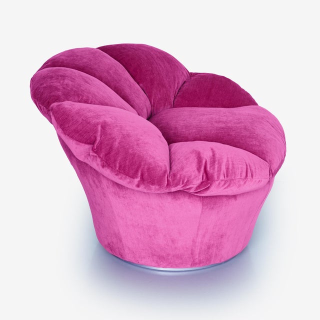 Wood Twelve Pink Velvet Armchair by Biosofa For Sale - Image 7 of 12