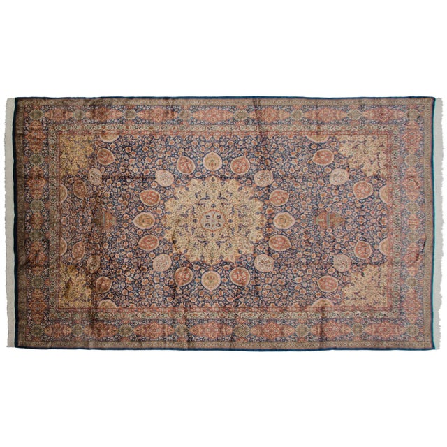 Vintage Fine Pakistani Ardebil Design Rug - 10' X 16'6" For Sale - Image 13 of 13