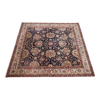 Hand Woven Blue Oriental Rug Approx. 8x8 For Sale
