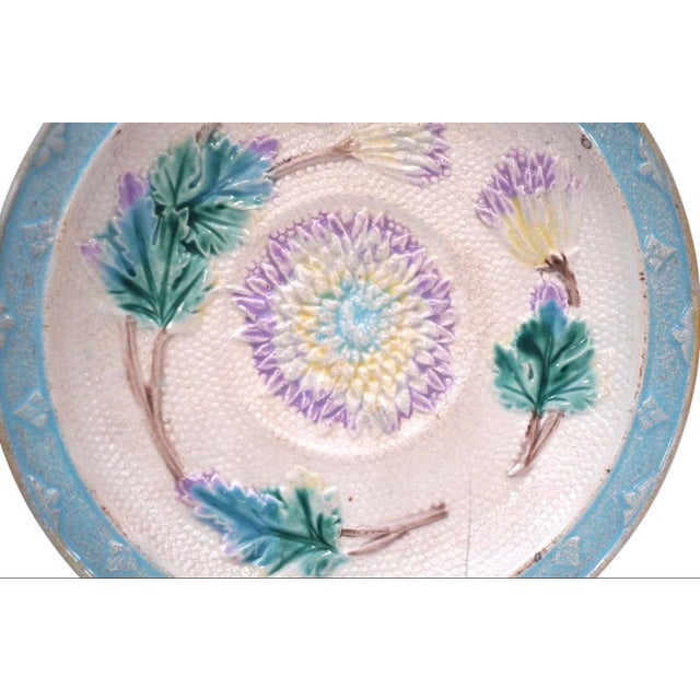 Antique Majolica Plates - Set of 6 For Sale - Image 4 of 6