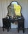 1930's Black Vanity With Mirror, Vintage Parisian Style For Sale - Image 12 of 17
