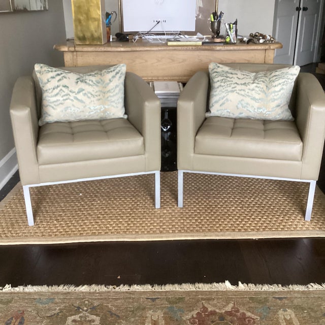 Pair of Cowtan & Tout Tiger Lumbar Pilows For Sale - Image 4 of 5