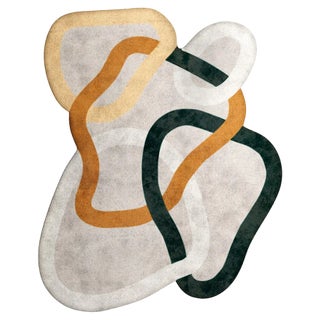 Tapis Shaped 04 Modern Eclectic Rug by TAPIS Studio For Sale
