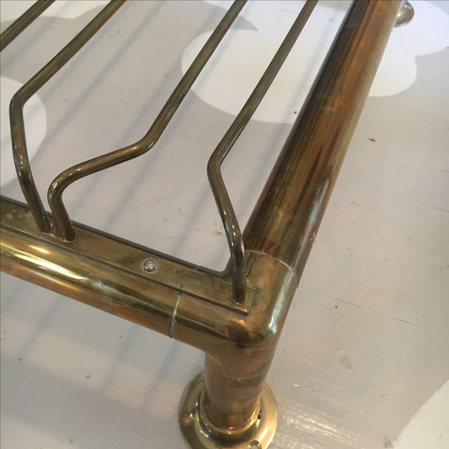 Brass Wine Glass Hanging Rack Chairish