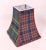 Green Plaid Fabric Flared Lamp Shade For Sale - Image 8 of 8