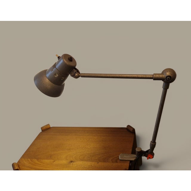 Vintage French Industrial Architect Table Lamp, 1950s For Sale - Image 9 of 18