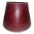 Stiffel Burgundy Leather Lamp Shade "Mint" Condition Vintage For Sale