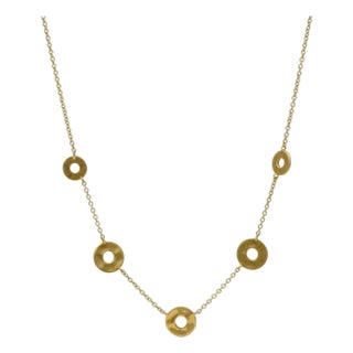 18KY Ippolita "Senso" Open Disk Necklace For Sale