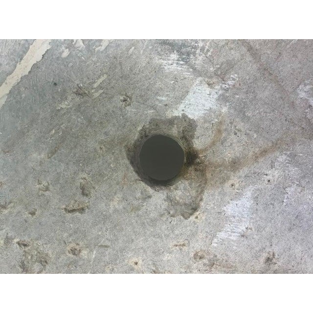 Mid 20th Century Italian Marble Sink in Square Organic Modern Style For Sale - Image 13 of 13