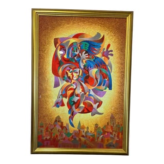 Bluebird by Anatole Krasnyanski Signed Limited Edition Print For Sale