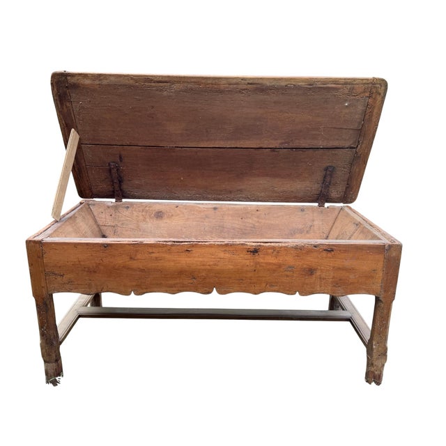 Rustic European Early 19th Century French Dough Box/Table For Sale - Image 3 of 11