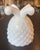 1900s Portieux Vallerysthal Pineapple Covered Dish White Opaline Milk Glass For Sale In Philadelphia - Image 6 of 10