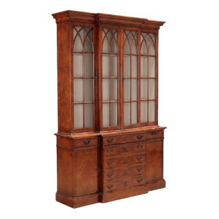 Antique Bookcase Oak 4 Doors United Kingdom Xx Century For Sale