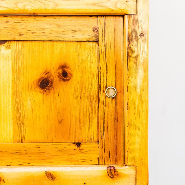 Restored 1970s Studio Made Solid Pine Credenza or Media Console For Sale In Los Angeles - Image 6 of 16