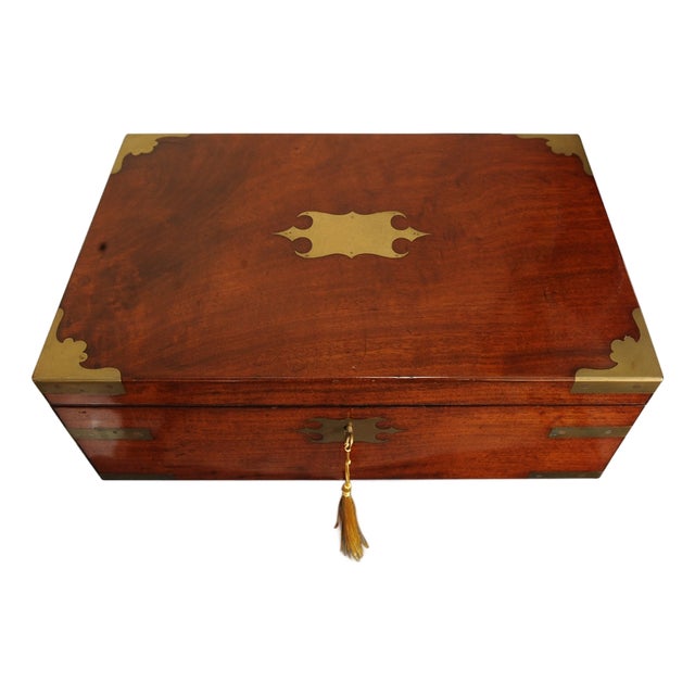 Rosewood Writing Slope with Decorative Brass Trim from Wells and Lambe, Set of 6 For Sale