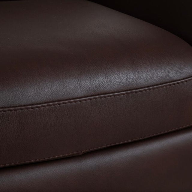 A399 Lounge Chair in Dark Brown Leather from Natuzzi Editions For Sale - Image 5 of 14