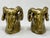 Metal Vintage Hollywood Regency Brass Rams Head Bookends - Set of 2 For Sale - Image 7 of 12