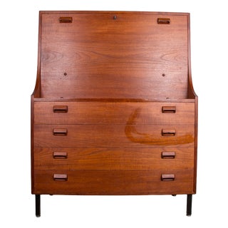 Vintage Danish Desk in Teak by Borge Mogensen for Soborg Mobelfabrik, 1960 For Sale