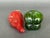 Hand Blown Glass Red and Green Pepper Vegetable Figurines For Sale - Image 12 of 12