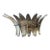 Palmette Smoked Glasses Sconces - a Pair For Sale