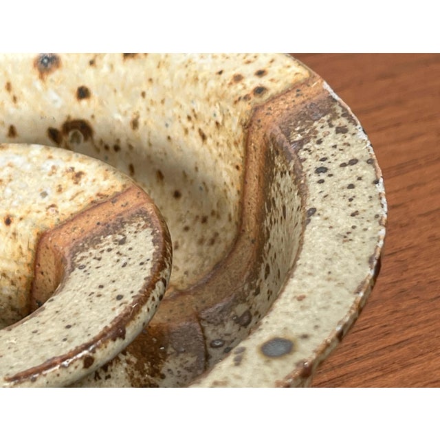 Mid-Century Modern Danish Studio Pottery Candleholder, 1960s For Sale - Image 15 of 18