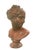 Neoclassical female bust, featuring a grand 20-inch height that makes it a true statement piece. Rendered in a warm,...