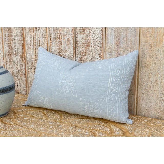 Itzcali Aztec Block Print Pillow For Sale - Image 4 of 8