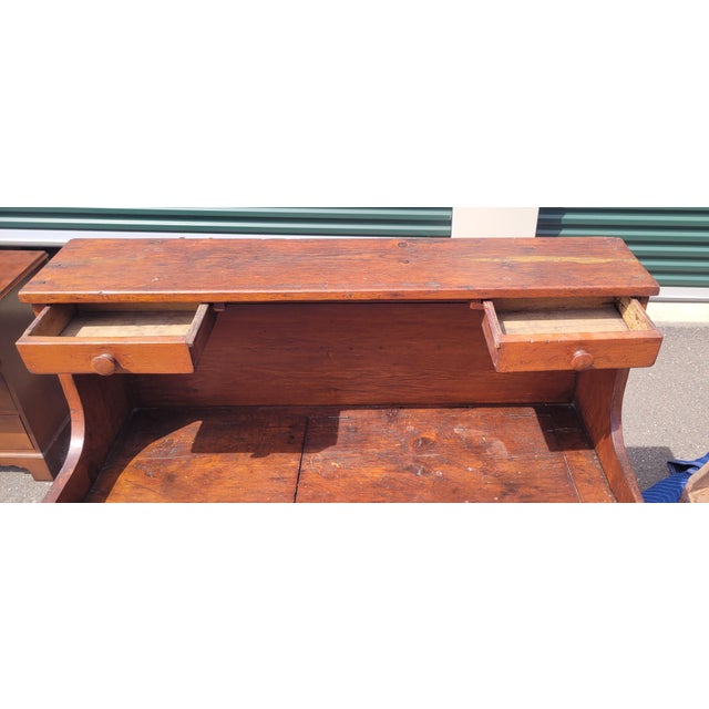 Early 19th Century American Pine Drysink For Sale - Image 10 of 15