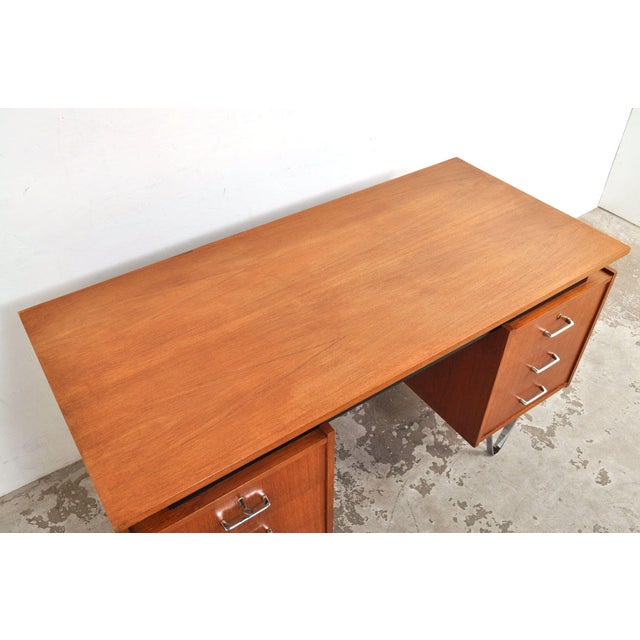 Mid-Century Teak Desk from Tijsseling Nijkerk, 1960s For Sale - Image 10 of 15