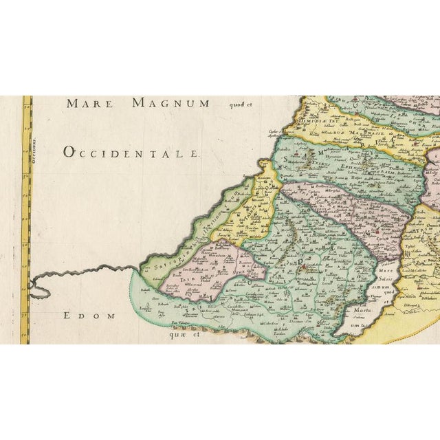 Holy Land Map of the Twelve Tribes of Israel, 1696 For Sale - Image 3 of 9