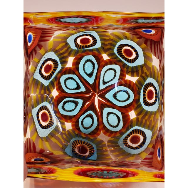 Mario Formentello Murano Glass Bowl Murrine Mosaic Millefiori Signed For Sale - Image 11 of 16
