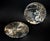 Black Pair Large Ammonite Plates 6.25" Millions Years Fossil For Sale - Image 8 of 12