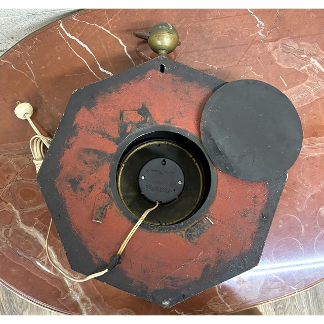 Vintage General Electric Decorative Tole Wall Clock For Sale - Image 10 of 12