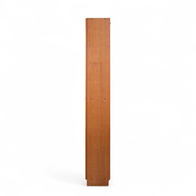 Mid 20th Century Mid Century Danish Teak Glass Door Display Cabinet For Sale - Image 5 of 7