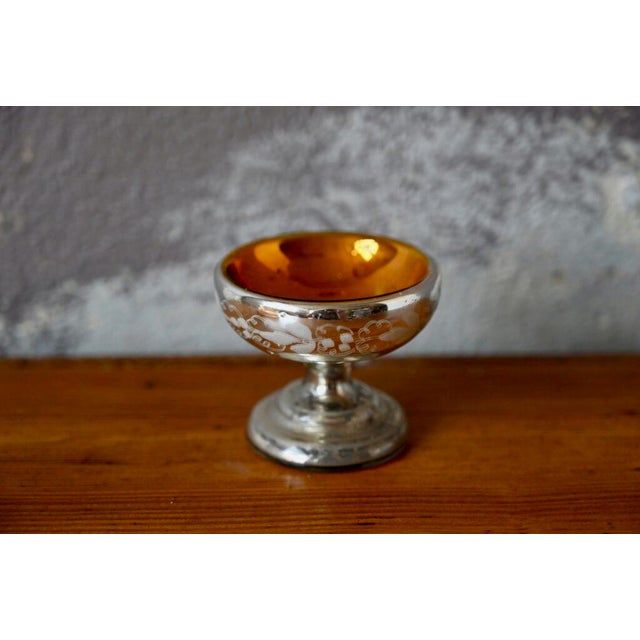 Swedish Mercury Glass Ring Cup For Sale - Image 4 of 6