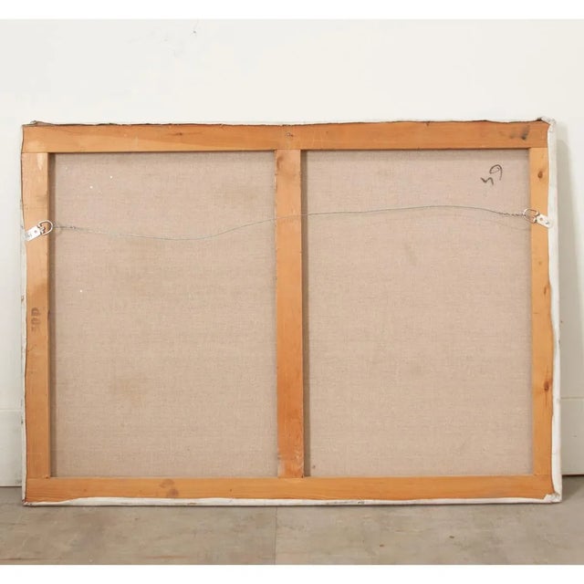 Textile French Vintage Nude Painting of a Lady For Sale - Image 7 of 7