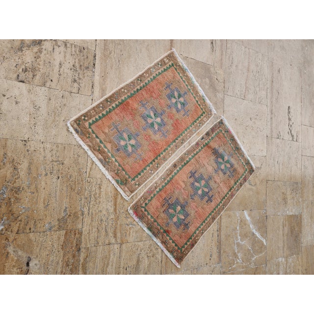 1970s Oushak Wool Hand-Knotted Turkish Rug - a Pair For Sale - Image 4 of 8
