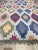 6x9 Multicolor Hand-Knotted Wool Bamboo Silk Stylized Floral Tribal Carpet Rug For Sale In New York - Image 6 of 7