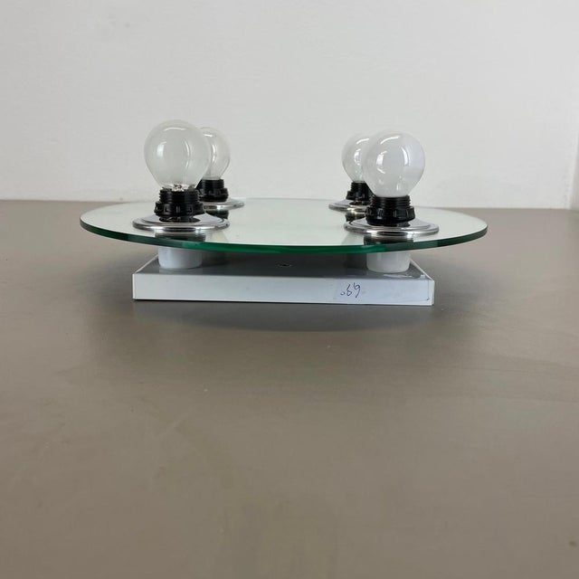 Pop Art Space Age Silver Mirror Wall Light by Eglo Light, Germany, 1980s For Sale - Image 13 of 15