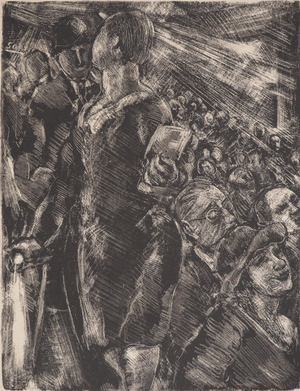Luc-Albert Moreau, At the Cinema, Original Lithograph