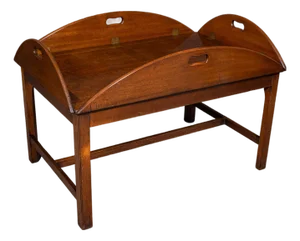 Large Vintage Butler's Tray Table, English, Serving Stand, Art Deco, Circa 1930