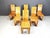 Vintage Pine Wood Dining Chairs, 1970s, Set of 6 For Sale - Image 3 of 12