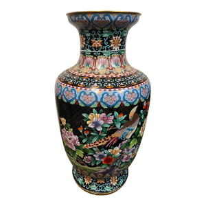 Antique Asian Cloisonné Floor Vase